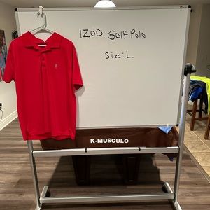 Izod red polo